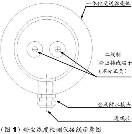 粉塵檢測(cè)儀變送器電氣接線(xiàn)圖